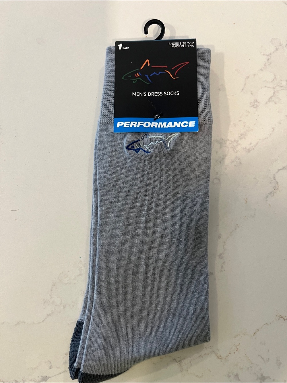 Greg Norman Collection  Performance Men's Dress Socks - Sterling/Iron Gate 7-12